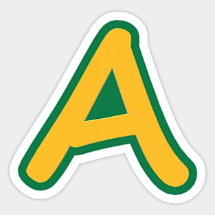 Letter A Sticker